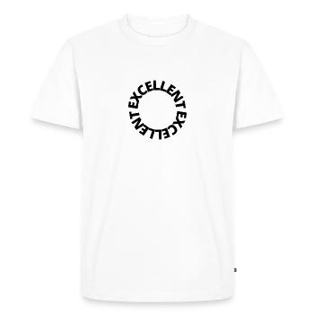 Excellent - drôle - humour - T-shirt Premium bio Homme - blanc - Devant - Nico (187cm)