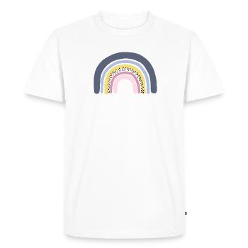 Rainbow pastel - Men's Premium Organic T-Shirt - white - Front - Nico (187cm)