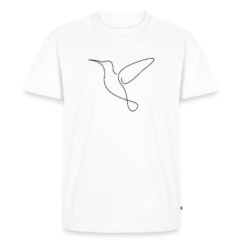 Colibri - T-shirt Premium bio Homme - blanc - Devant - Nico (187cm)