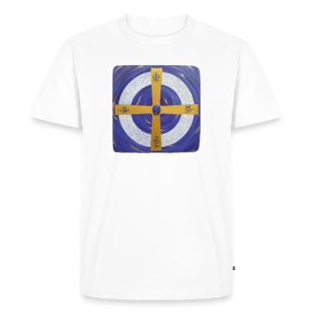 Archangel Michael Crystal Star Gate - Men's Premium Organic T-Shirt - white - Front - Nico (187cm)