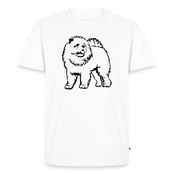 Chow Chow - Men's Premium Organic T-Shirt - white - Front - Nico (187cm)