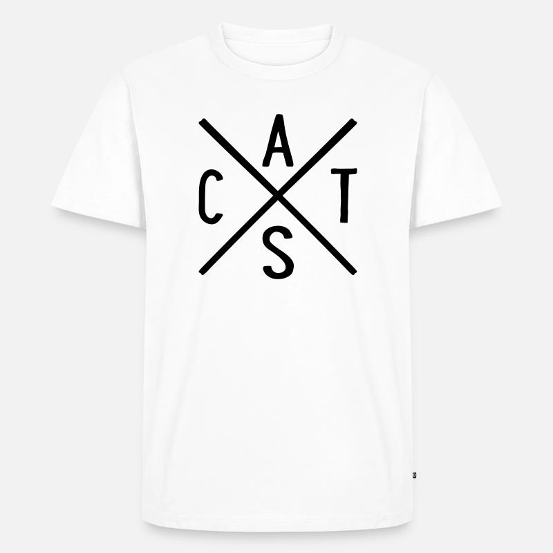 Katzen - Männer Premium Bio T-Shirt - Weiß