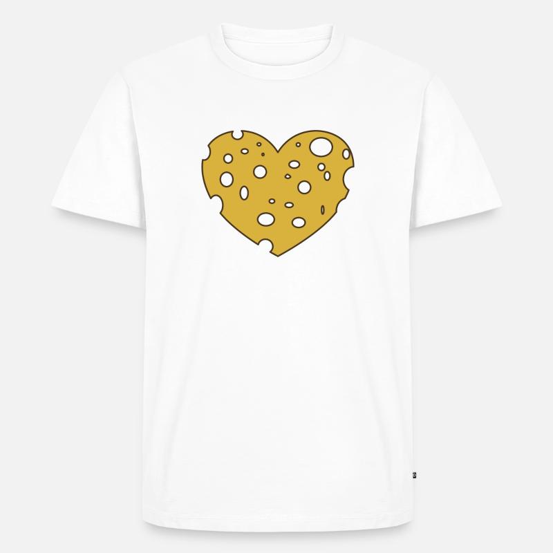 Käse Cheese FOREVER - Männer Premium Bio T-Shirt - Weiß