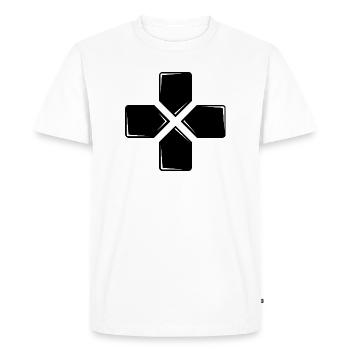 Jeux de jeu jeux jeux jouer à des jeux icône logo icône - T-shirt Premium bio Homme - blanc - Devant - Nico (187cm)