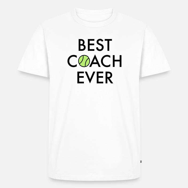 Best Coach ever - Männer Premium Bio T-Shirt - Weiß