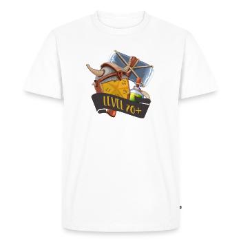 Level 70+ RPG Items Gamer Loot Design - Men's Premium Organic T-Shirt - white - Front - Nico (187cm)