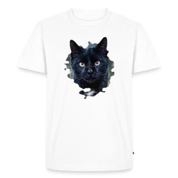 black cat black cat - Men's Premium Organic T-Shirt - white - Front - Nico (187cm)