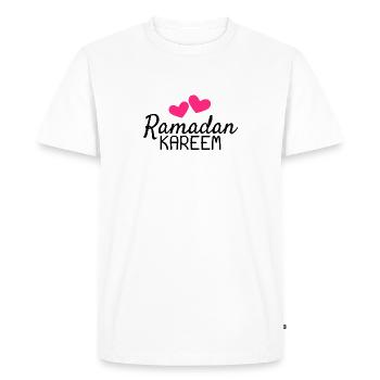 Ramadan Kareem Fest Amour Ramadan - T-shirt Premium bio Homme - blanc - Devant - Nico (187cm)