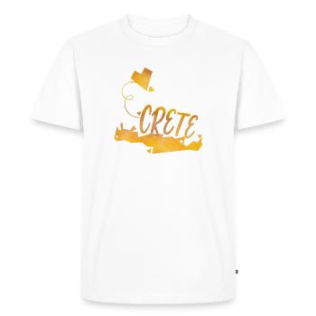 Crete - T-shirt Premium bio Homme - blanc - Devant - Nico (187cm)