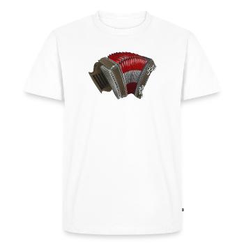 Harmonica styrienne - Autriche | ZiachON ! - T-shirt Premium bio Homme - blanc - Devant - Nico (187cm)