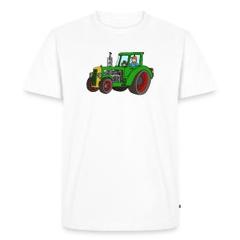 Trepeurs - T-shirt Premium bio Homme - blanc - Devant - Nico (187cm)
