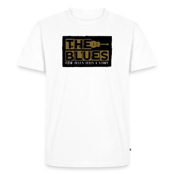 the blues - Men's Premium Organic T-Shirt - white - Front - Nico (187cm)