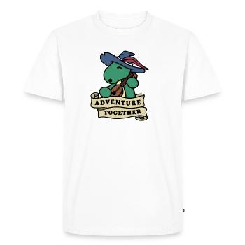 Aventure ensemble - T-shirt Premium bio Homme - blanc - Devant - Nico (187cm)