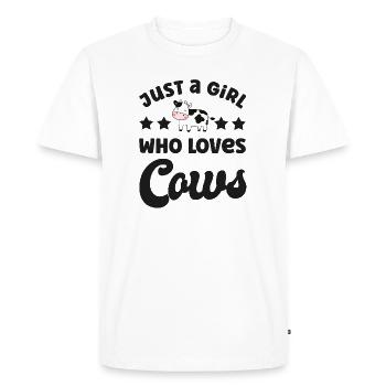 Vache Vaches - T-shirt Premium bio Homme - blanc - Devant - Nico (187cm)