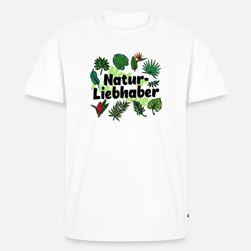 Statement Mutter Natur - Männer Premium Bio T-Shirt - Weiß