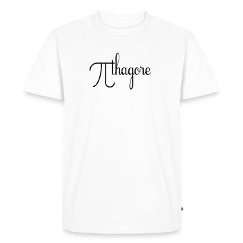 Humour t shirt design personnalisé j'aime les math - T-shirt Premium bio Homme - blanc - Devant - Nico (187cm)