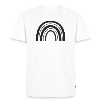 Rainbow - Men's Premium Organic T-Shirt - white - Front - Nico (187cm)