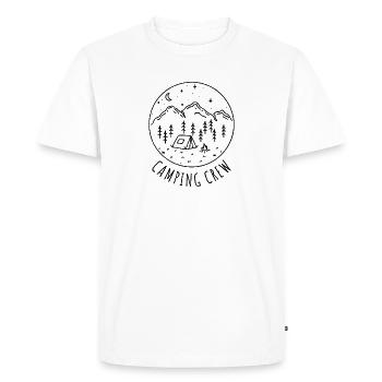 Camping Crew Tent Adventure Camp Nature Camper Team - Men's Premium Organic T-Shirt - white - Front - Nico (187cm)