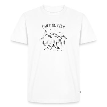 Camping Crew Tent Adventure Camp Nature Camper Team - Men's Premium Organic T-Shirt - white - Front - Nico (187cm)