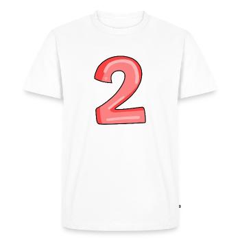 2 - T-shirt Premium bio Homme - blanc - Devant - Nico (187cm)