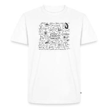 40 ans pour les profs de maths et les geeks en maths - T-shirt Premium bio Homme - blanc - Devant - Nico (187cm)