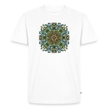 Mandala | | colorée | de vie Cadeau - T-shirt Premium bio Homme - blanc - Devant - Nico (187cm)