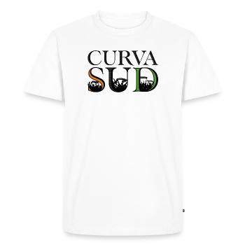 Curva Sud - T-shirt Premium bio Homme - blanc - Devant - Nico (187cm)