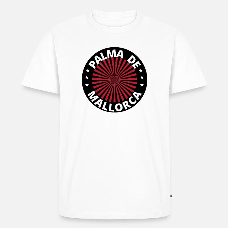 Palma de Mallorca Logo Design - Männer Premium Bio T-Shirt - Weiß