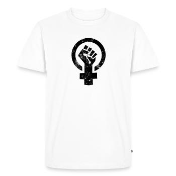Symbole de Vénus du pouvoir des femmes - T-shirt Premium bio Homme - blanc - Devant - Nico (187cm)