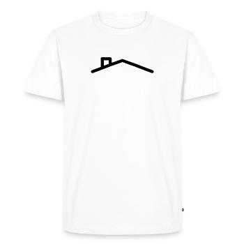 Toit de la maison - T-shirt Premium bio Homme - blanc - Devant - Nico (187cm)