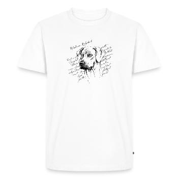Rhodesian Ridgeback - T-shirt Premium bio Homme - blanc - Devant - Nico (187cm)