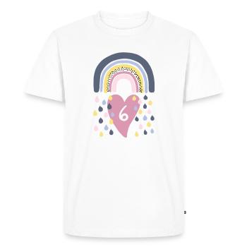 Rainbow 6th Birthday Enfants - T-shirt Premium bio Homme - blanc - Devant - Nico (187cm)