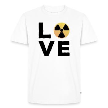 Love Cadeau Manip radio Radiologue Radiologie - T-shirt Premium bio Homme - blanc - Devant - Nico (187cm)