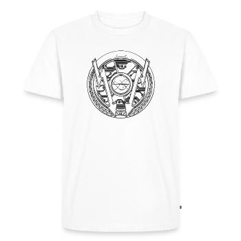 Craft Electric Pattern - Men's Premium Organic T-Shirt - white - Front - Nico (187cm)