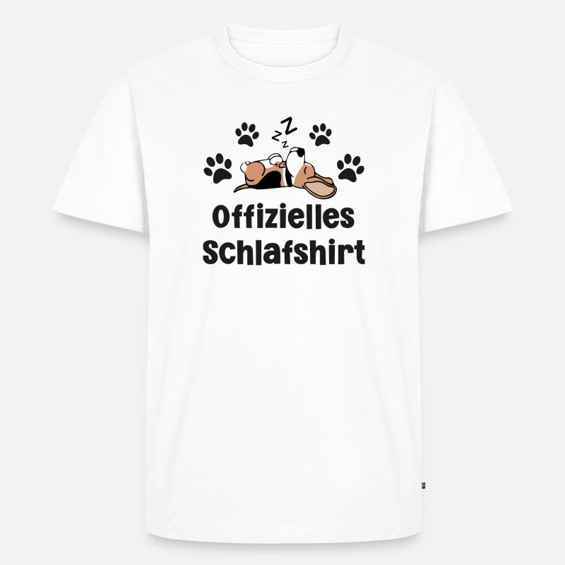 Hund Beagle - Männer Premium Bio T-Shirt - Weiß