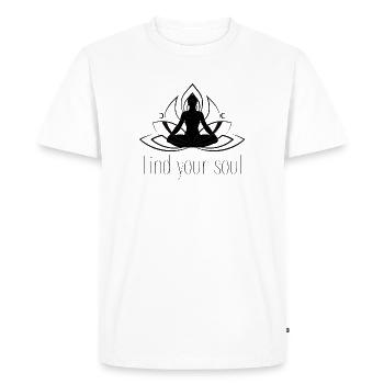 Yoga - T-shirt Premium bio Homme - blanc - Devant - Nico (187cm)