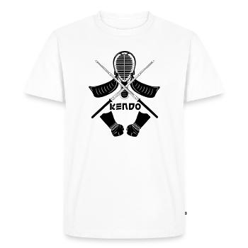 Équipement de Kendo - T-shirt Premium bio Homme - blanc - Devant - Nico (187cm)
