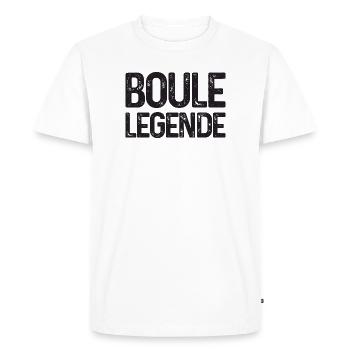 Boule Legend Outfit for Bouler to Boulen Boule - Men's Premium Organic T-Shirt - white - Front - Nico (187cm)