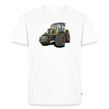 Tracteur Géant - T-shirt Premium bio Homme - blanc - Devant - Nico (187cm)