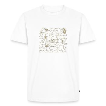 18th Birthday Math Math Student Mathefan - Men's Premium Organic T-Shirt - white - Front - Nico (187cm)