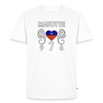 Mayotte T Shirt - Men's Premium Organic T-Shirt - white - Front - Nico (187cm)