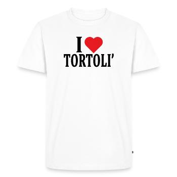 t-shirt Io amo Tortolì t-shirt Sardegna - T-shirt Premium bio Homme - blanc - Devant - Nico (187cm)