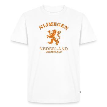 NIMÈGUE Nederland Niederlande Pays-Bas - T-shirt Premium bio Homme - blanc - Devant - Nico (187cm)