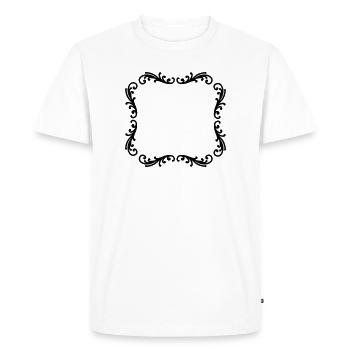 Cadre photo décoratif - T-shirt Premium bio Homme - blanc - Devant - Nico (187cm)