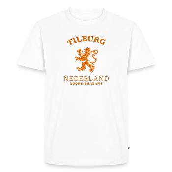 TILBURG Nederland Niederlande Netherlands - Men's Premium Organic T-Shirt - white - Front - Nico (187cm)