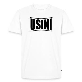 t-shirt Usini t-shirt Sardinia gift idea - Men's Premium Organic T-Shirt - white - Front - Nico (187cm)