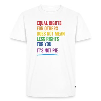 LGBT - Equal Rights For Others - Men's Premium Organic T-Shirt - white - Front - Nico (187cm)