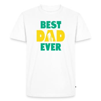 Meilleur papa de tous les temps - T-shirt Premium bio Homme - blanc - Devant - Nico (187cm)