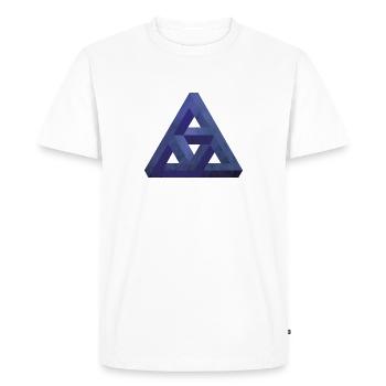 Individual Prism Illusion - Men's Premium Organic T-Shirt - white - Front - Nico (187cm)