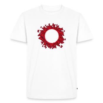 many red butterflies imaginative frames - Men's Premium Organic T-Shirt - white - Front - Nico (187cm)